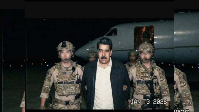 Maduro Captured Photo: Maduro Arrest by Delta force and DEA